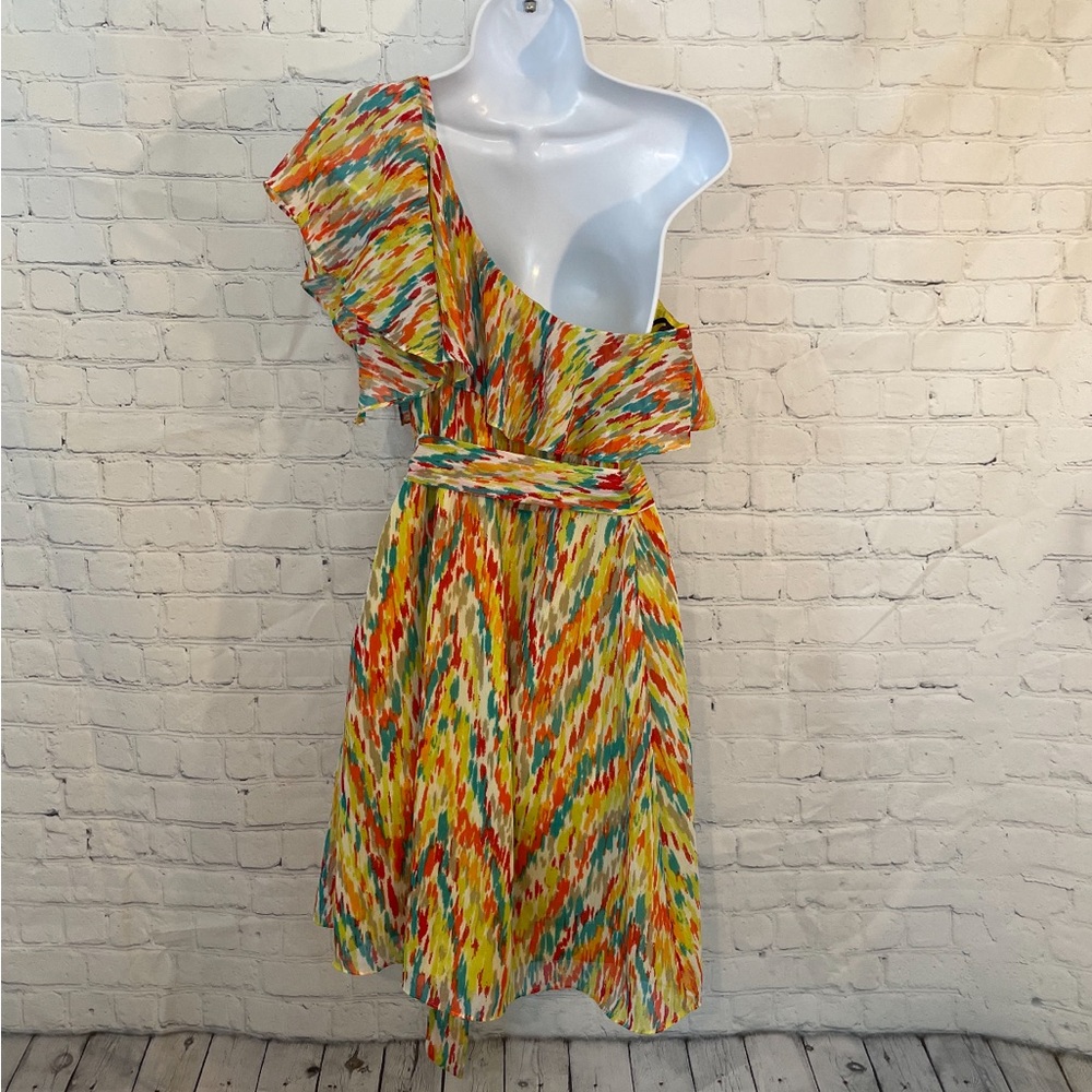 Colorful One-Shoulder Dress - Picture 6 of 8